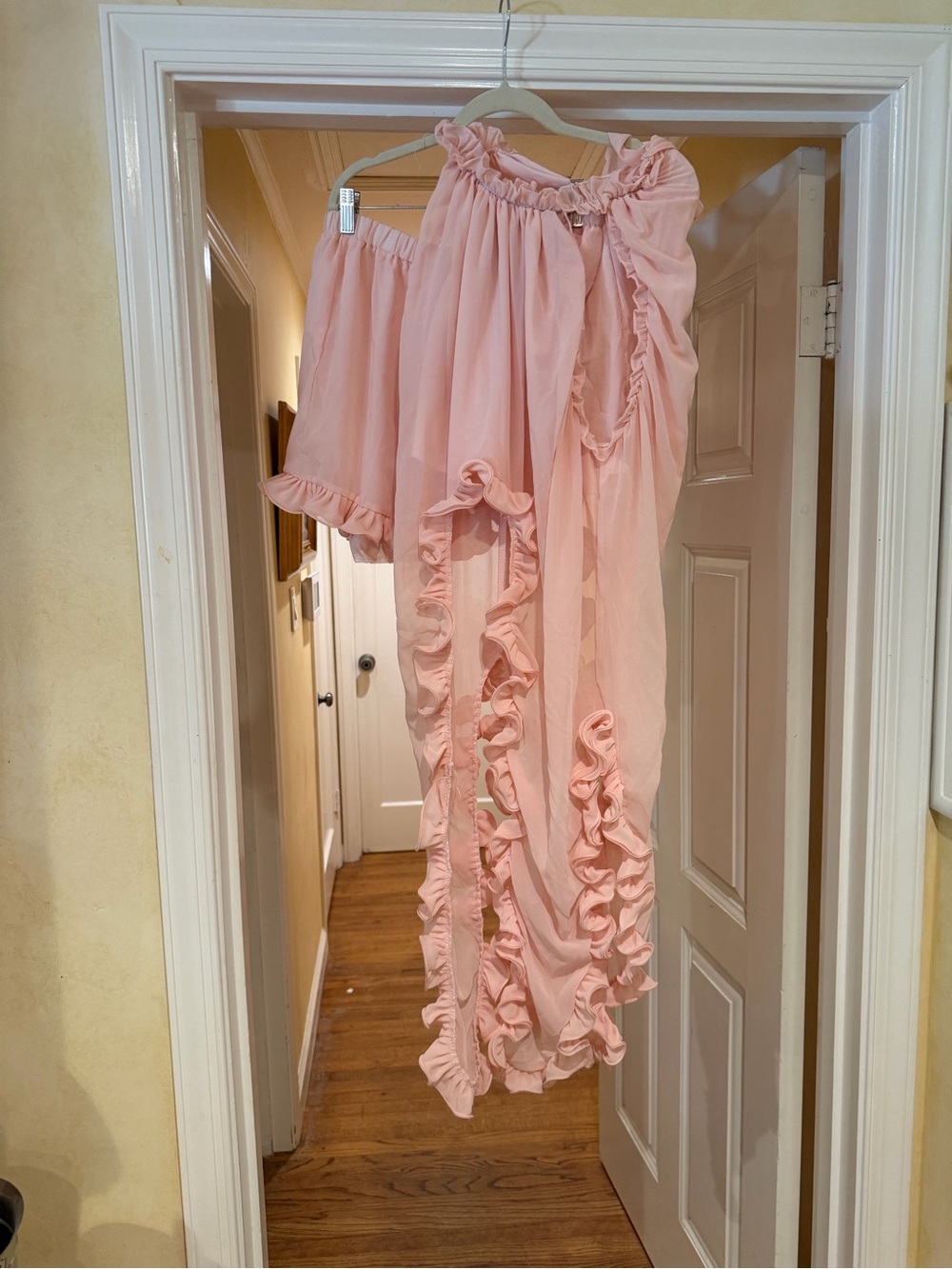 Light Pink Ruffle Two Piece Set - Picture 2 of 5